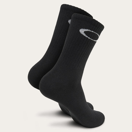 Oakley Ellipse Crew Sock (3Pcs) - Blackout - Guys & Girls Surf n Street