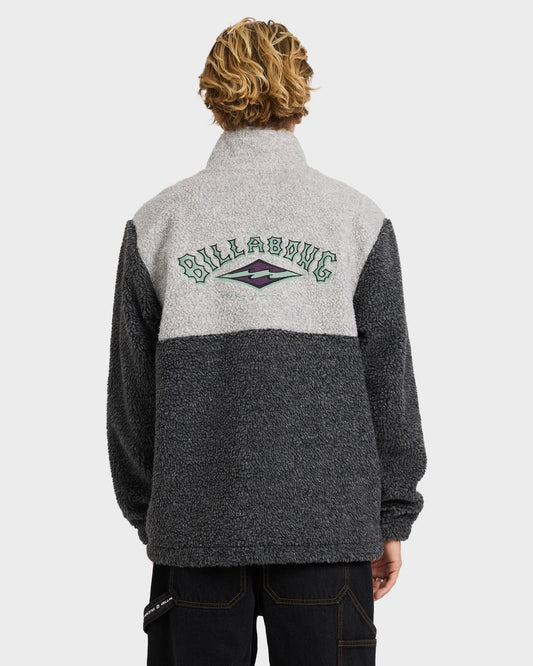 Billabong Tombstone Half Zip Fleece Pullover - Oatmeal Heather