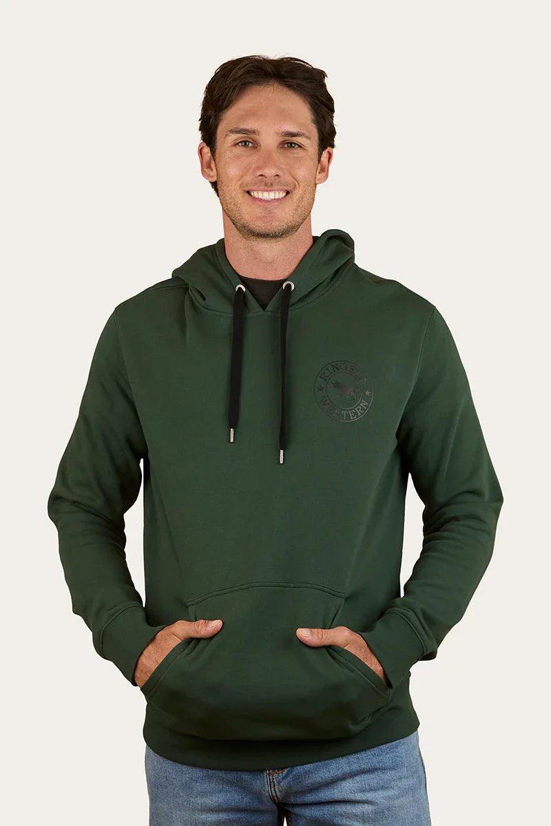 Ringers Western Signature Bull Mens Pullover Hoodie - Pine