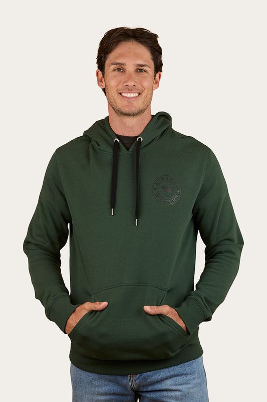 Ringers Western Signature Bull Mens Pullover Hoodie - Pine
