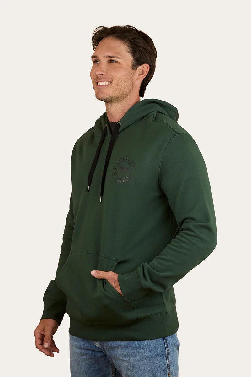 Ringers Western Signature Bull Mens Pullover Hoodie - Pine