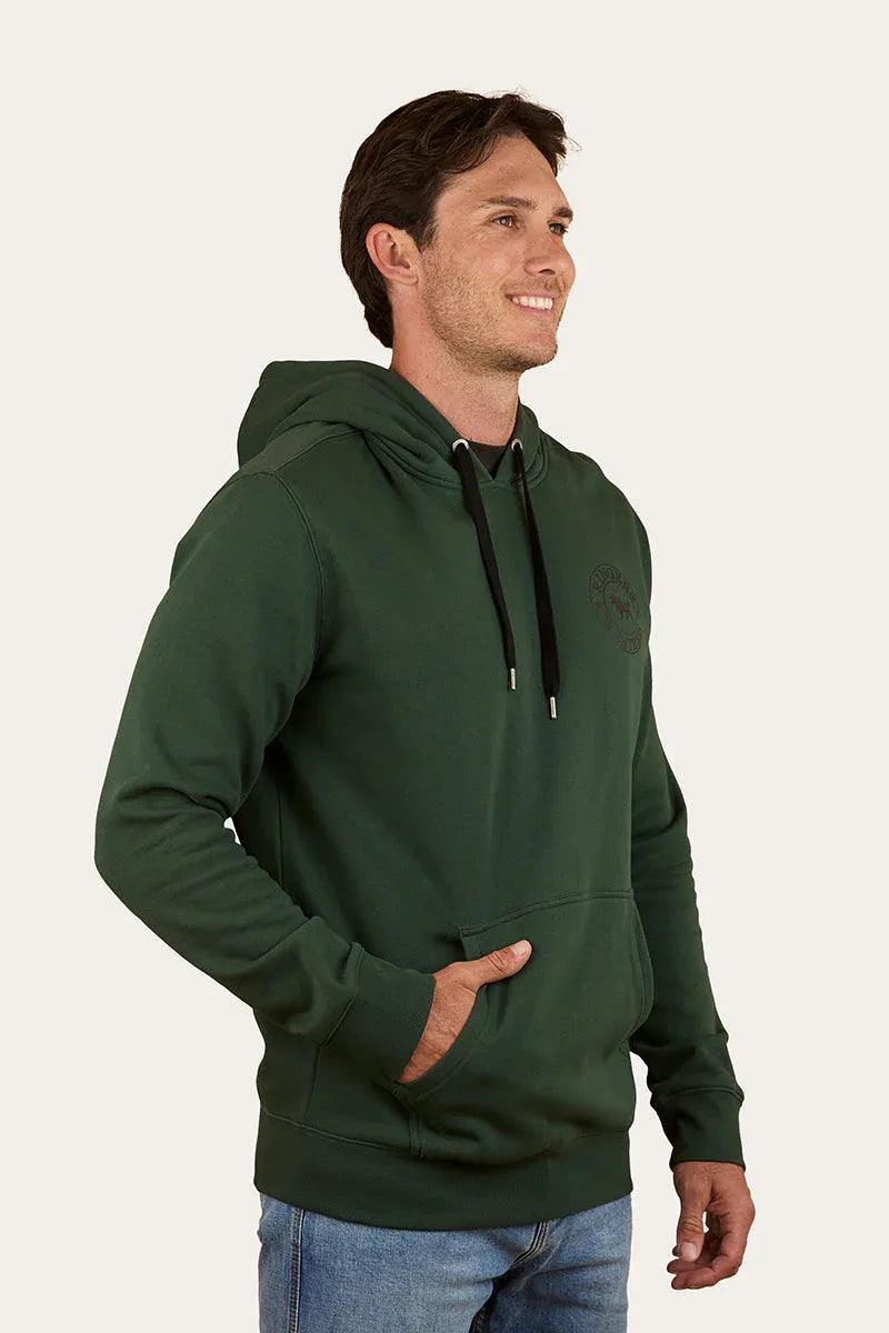 Ringers Western Signature Bull Mens Pullover Hoodie - Pine