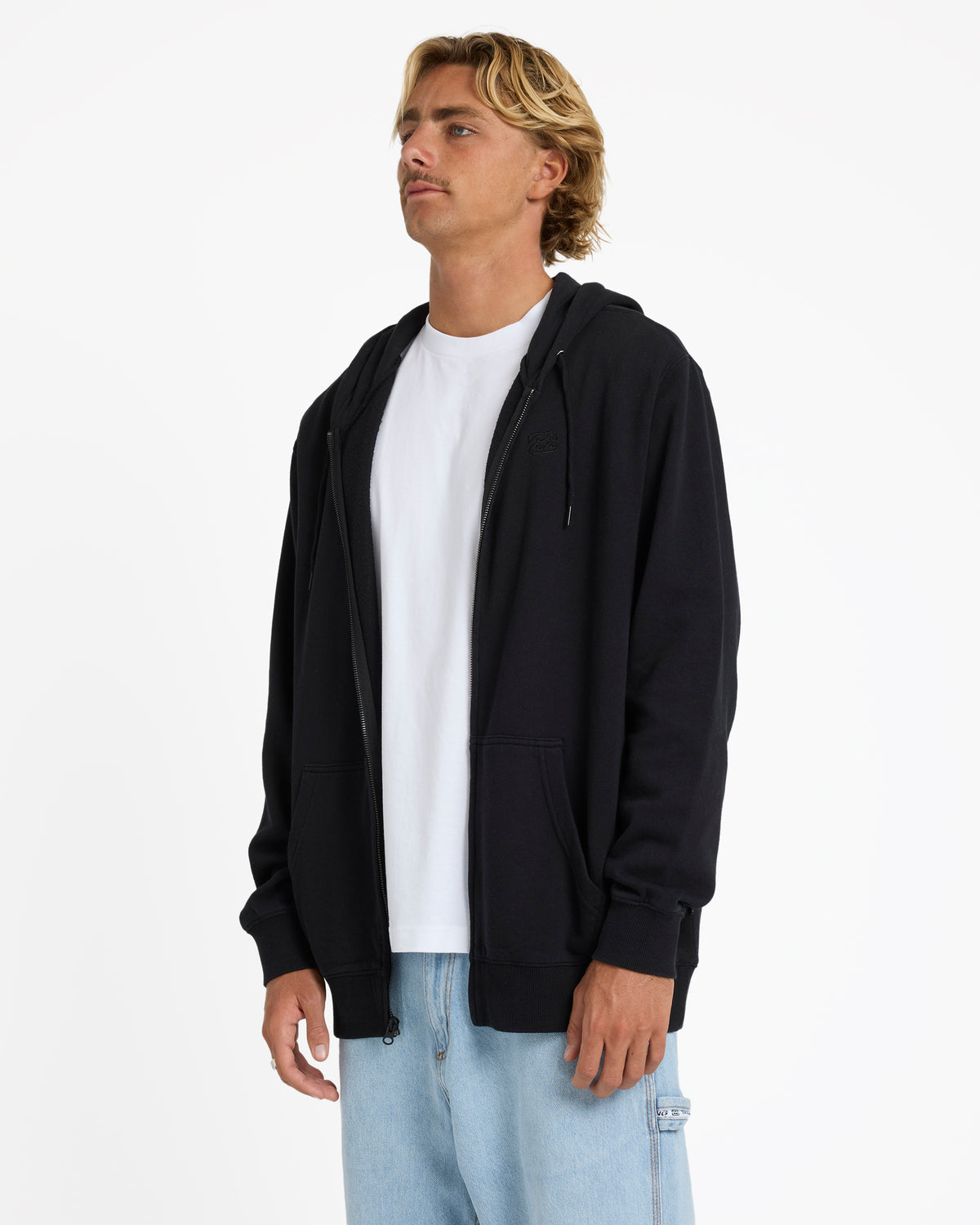 Billabong Premium Wave Wash Zip Up Hoodie - Black