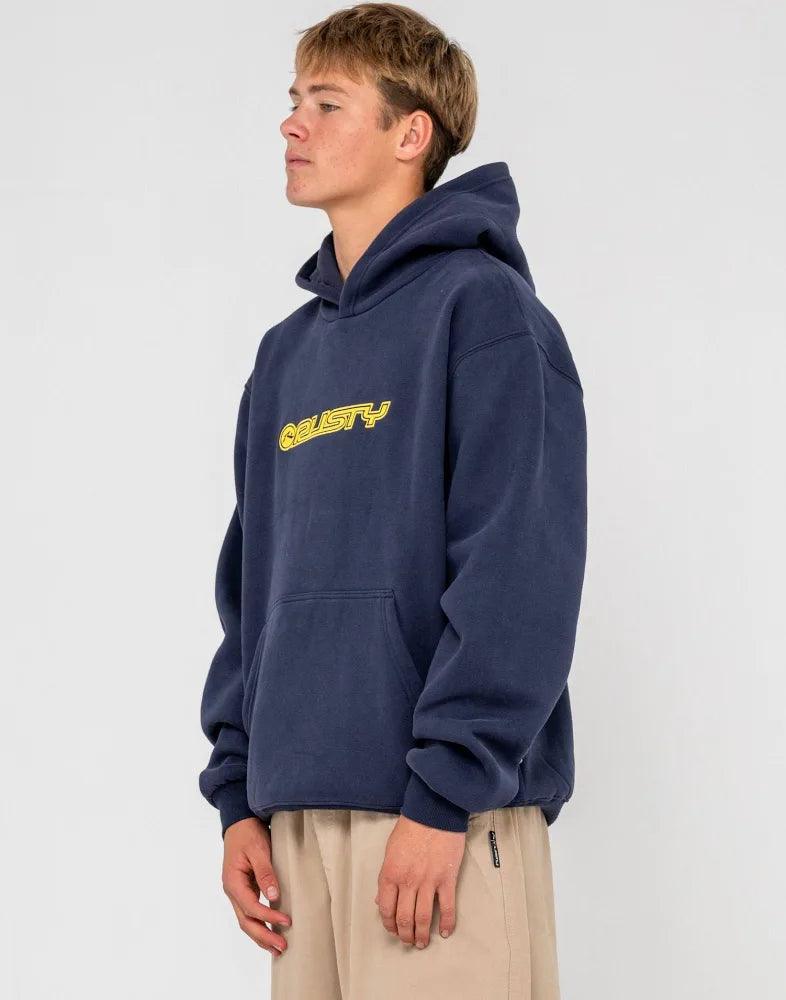 Rusty Flip Daddy 2.0 Fleece Hoodie - Navy Blue
