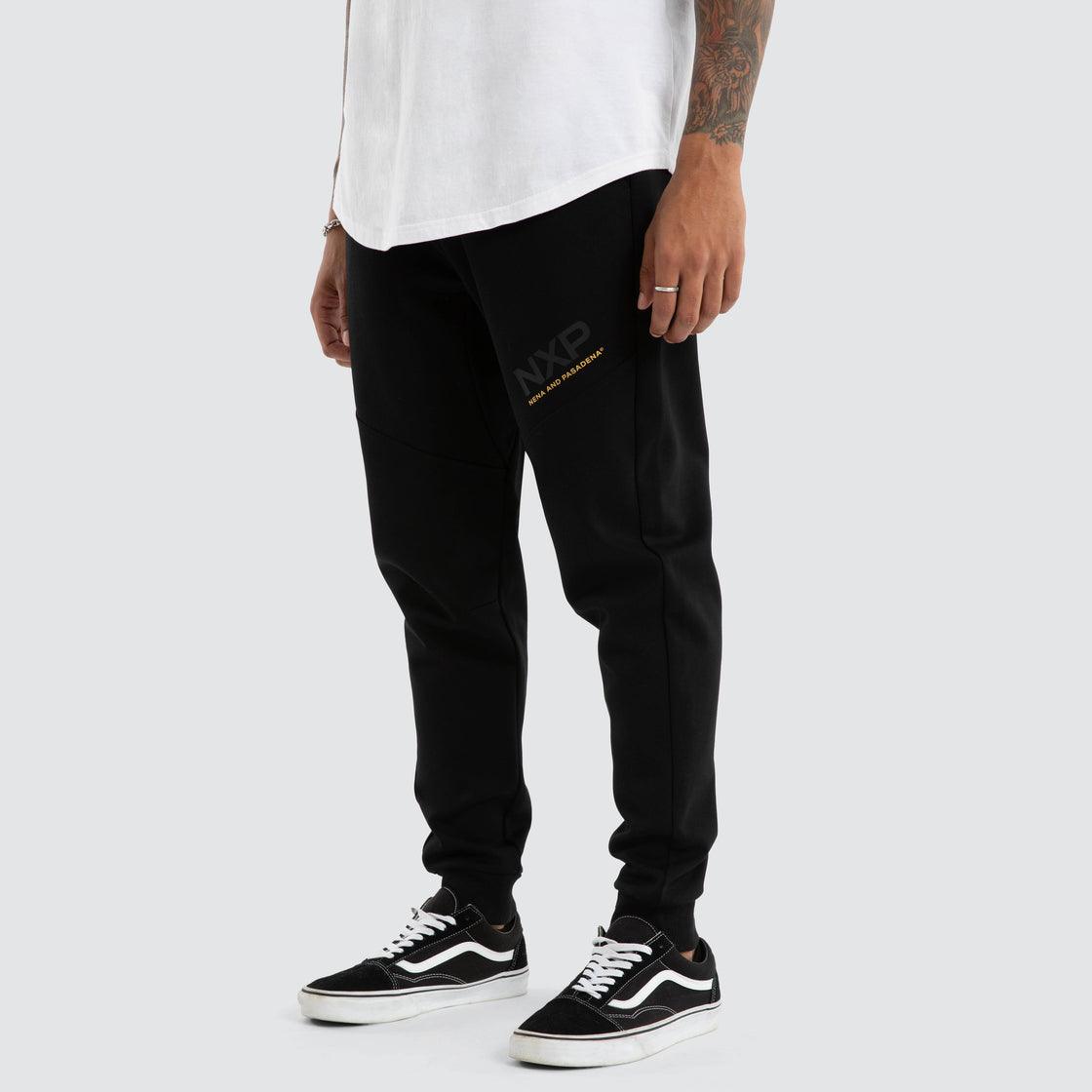 Nena And Pasadena Turret Slim Trackpant - Jet Black