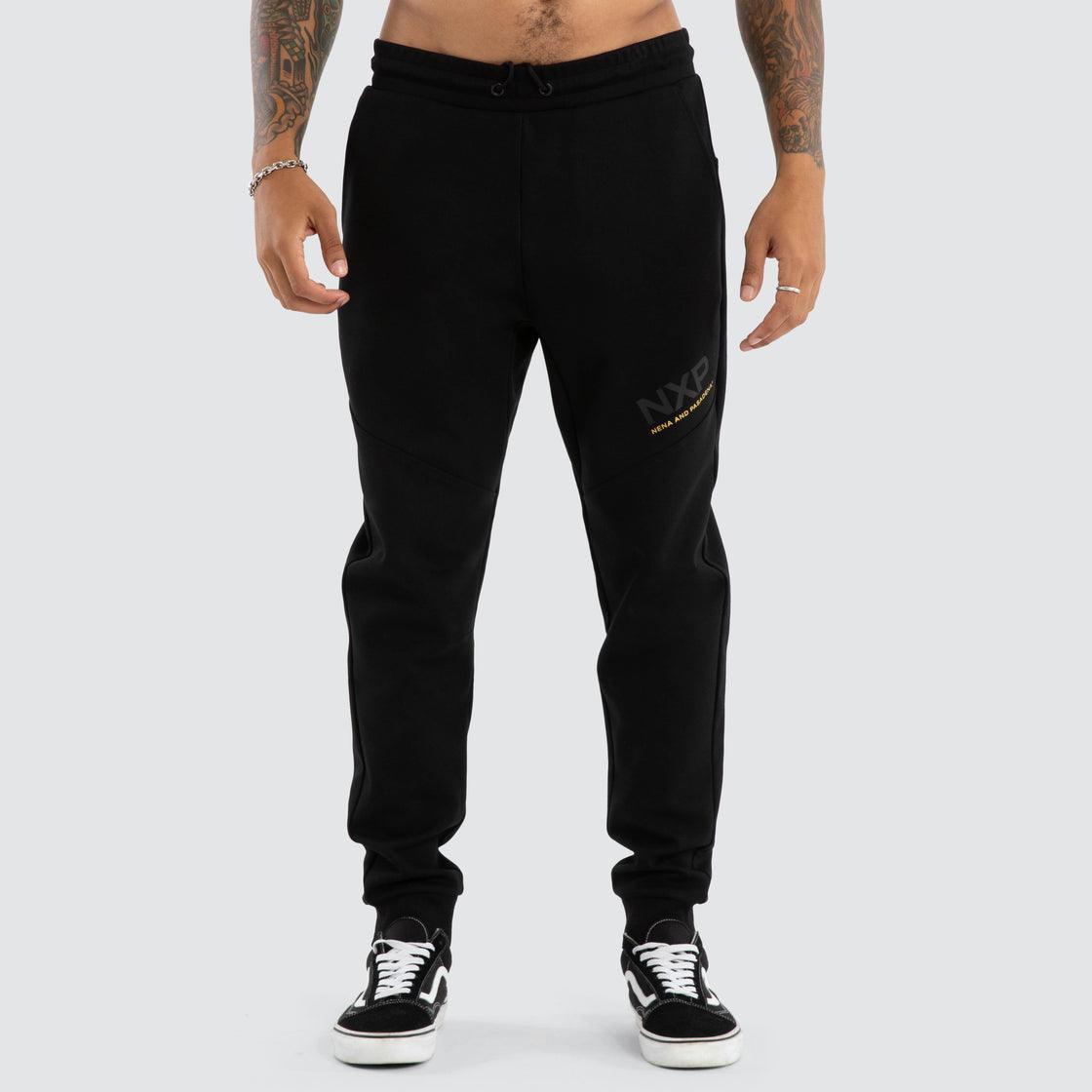 Nena And Pasadena Turret Slim Trackpant - Jet Black