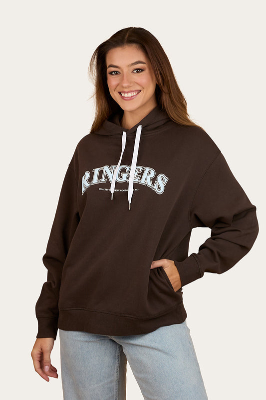 Ringers Western Varsity Womens Hoodie – Charcoal
