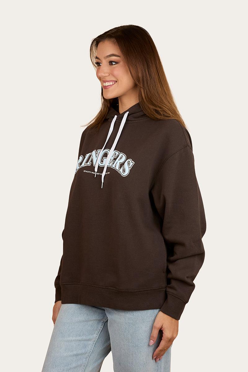 Ringers Western Varsity Womens Hoodie – Charcoal