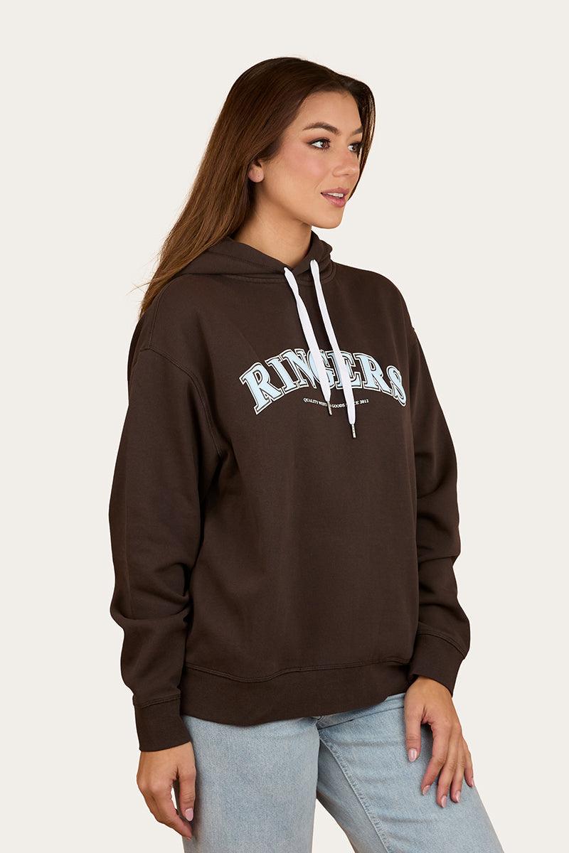 Ringers Western Varsity Womens Hoodie – Charcoal