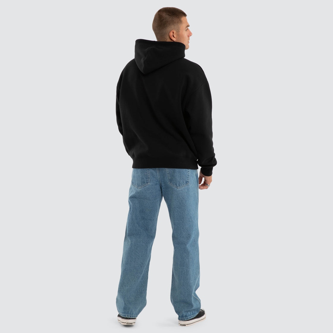 Nomadic Paradise Siesta Oversized Hoodie - Jet Black
