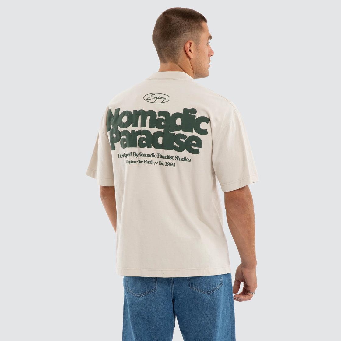 Nomadic Paradise Current Street Tee - Moonbeam