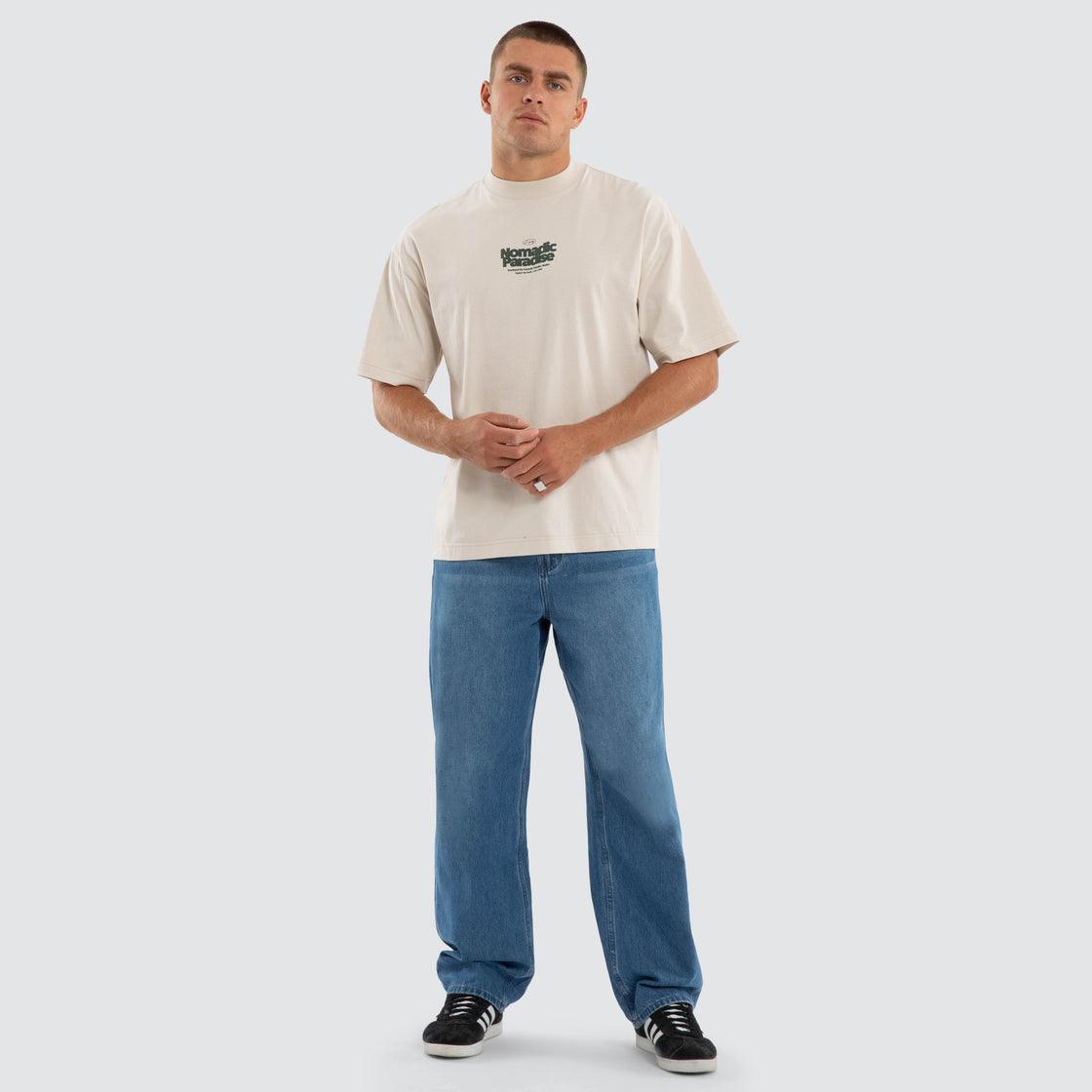 Nomadic Paradise Current Street Tee - Moonbeam