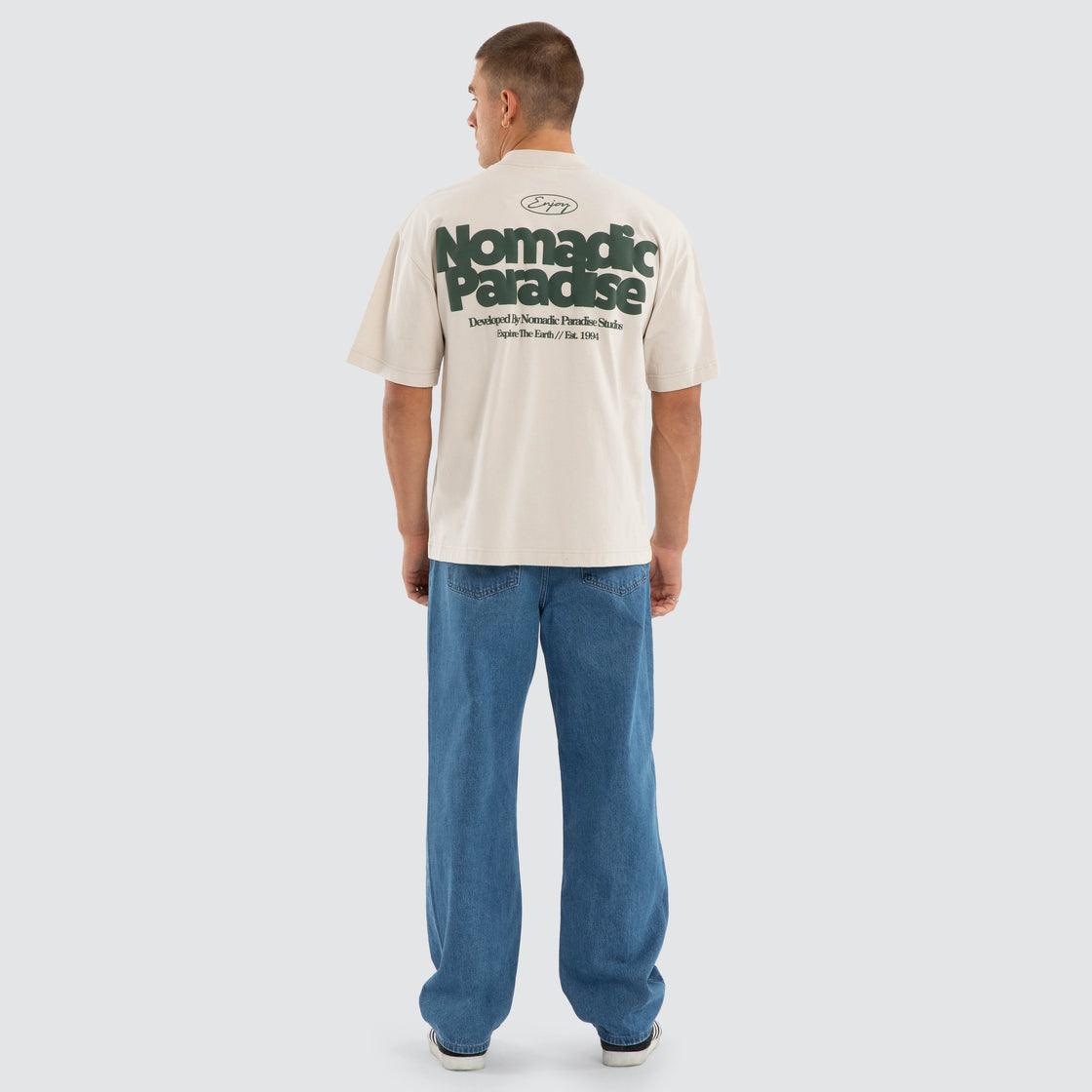 Nomadic Paradise Current Street Tee - Moonbeam