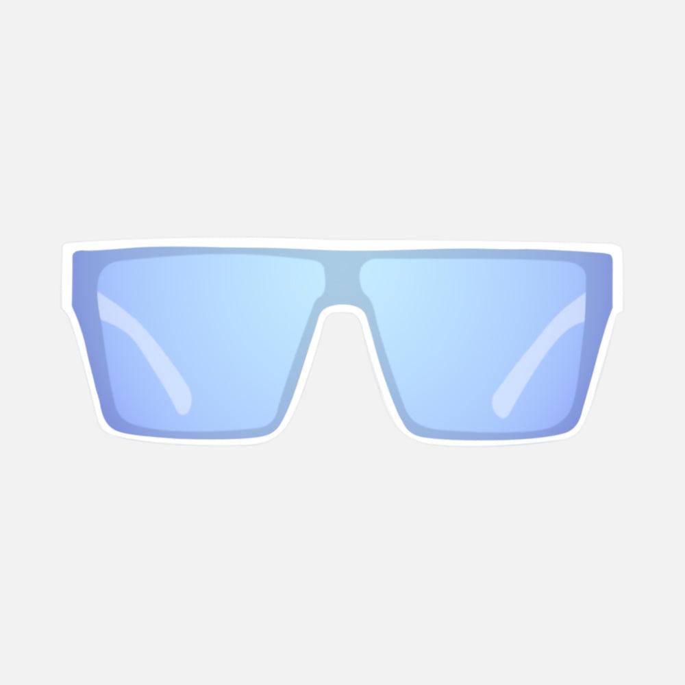 Carve Voodoo - Matt White - Grey Lens W Blue Iridium