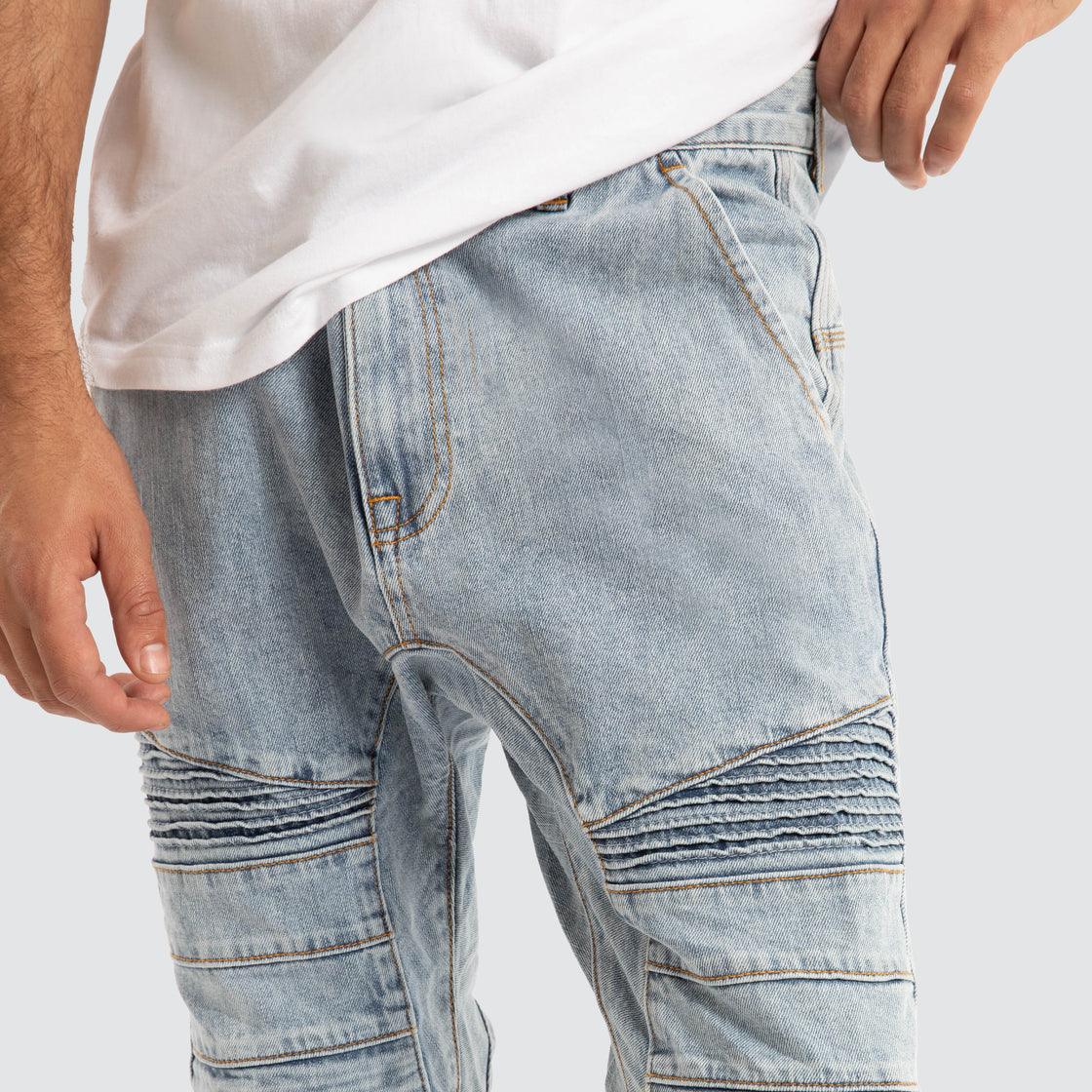 Nena And Pasadena Viper Denim Jogger - Portland Blue