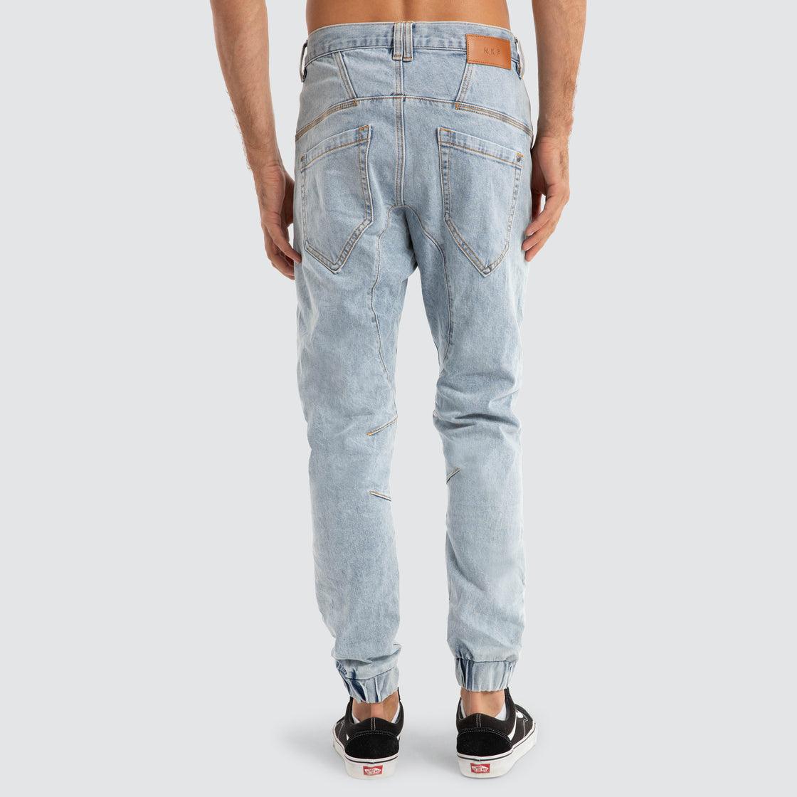 Nena And Pasadena Viper Denim Jogger - Portland Blue