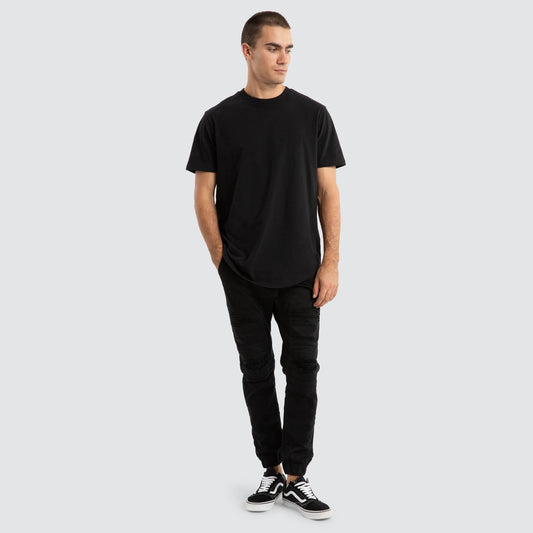 Nena And Pasadena Viper Denim Jogger - Black