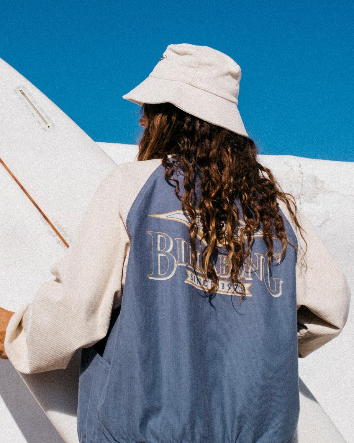 Billabong Og Burleigh Bomber Corduroy Jacket - Stone Blue