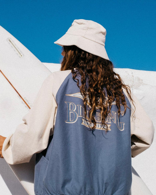 Billabong Og Burleigh Bomber Corduroy Jacket - Stone Blue