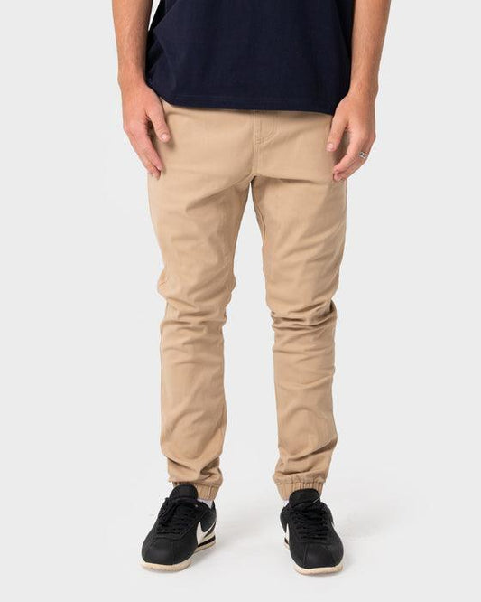 Rusty Hook Out Elastic Pant - Khaki