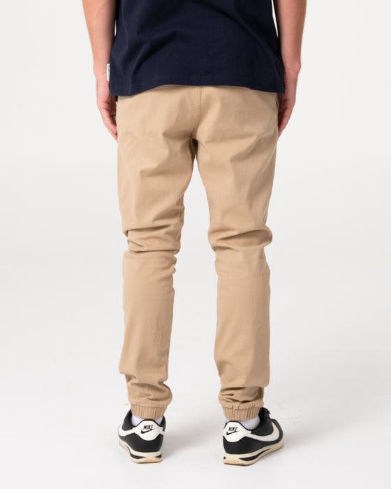 Rusty Hook Out Elastic Pant - Khaki