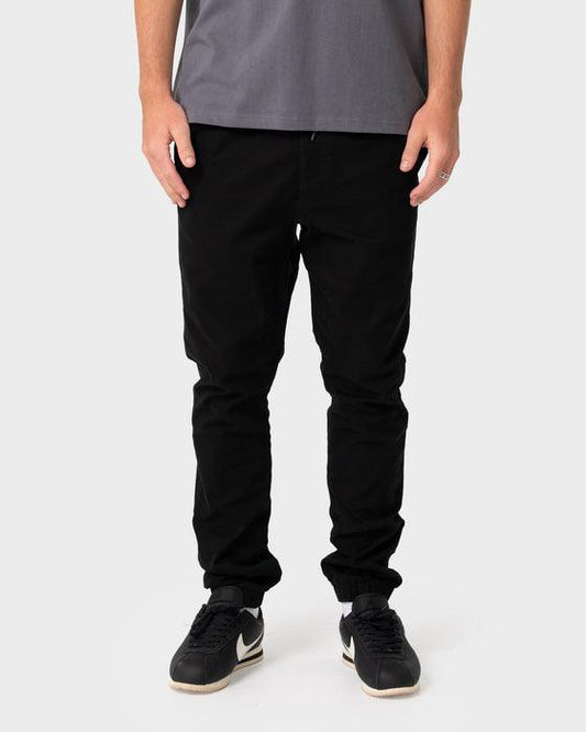 Rusty Hook Out Elastic Pant - Black