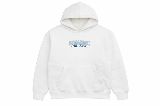 Nomadic Paradise Highrise Oversized Hoodie - Natural White