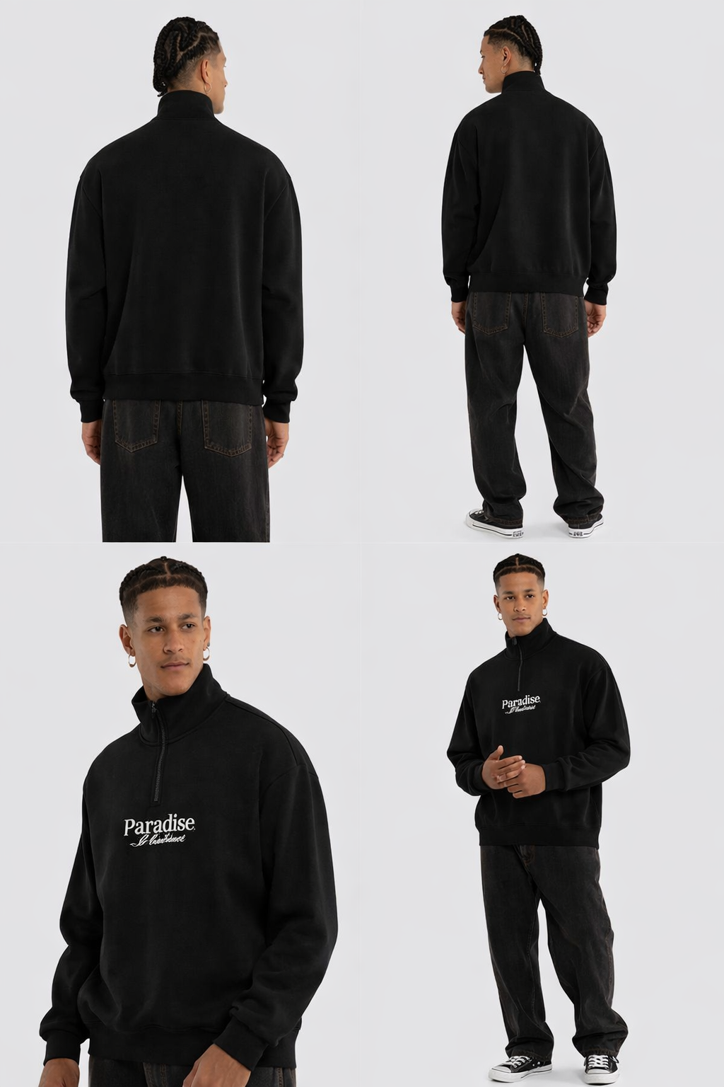 Nomadic Paradise Merch Pullover - Jet Black