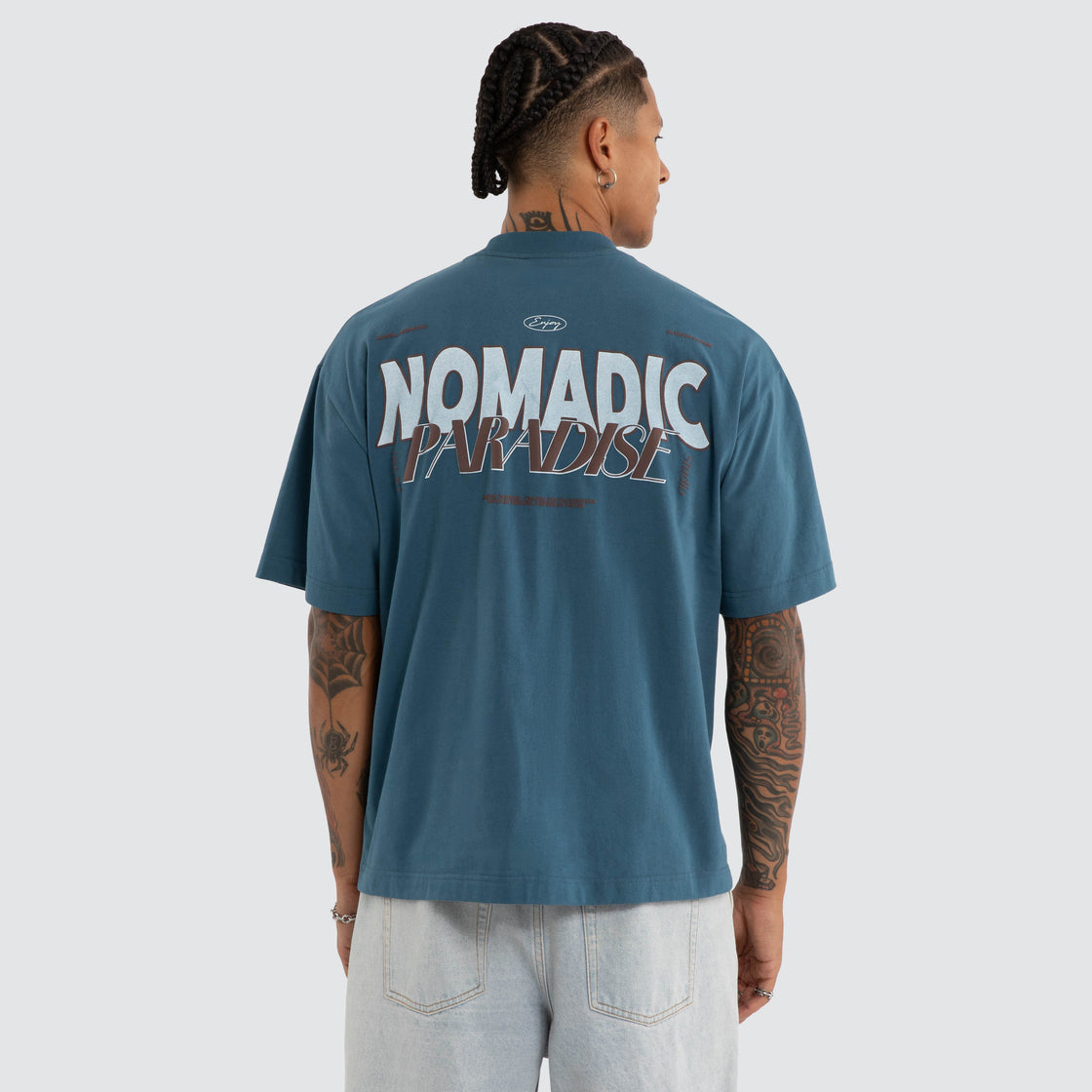 Nomadic Paradise Mainland Street Tee - Real Teal