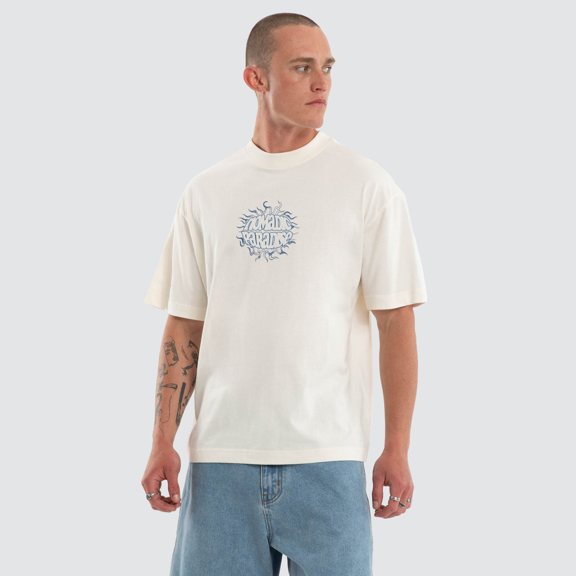 Nomadic Paradise Blaze Street Tee - Tofu