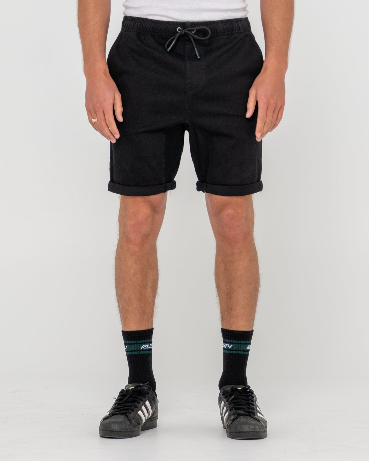 Rusty Hooked On Elastic Short - Black