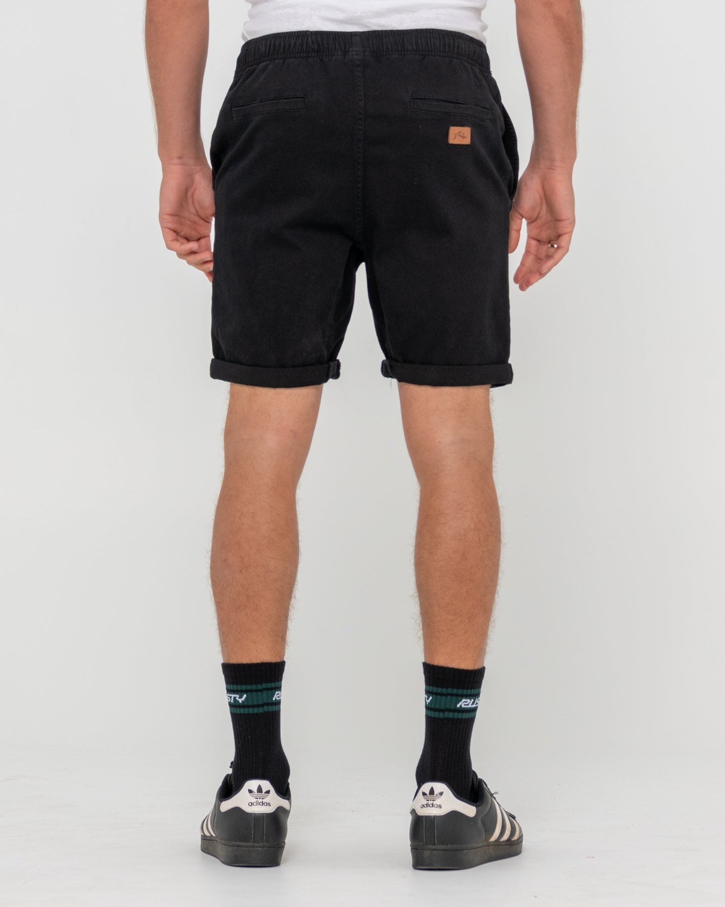 Rusty Hooked On Elastic Short - Black