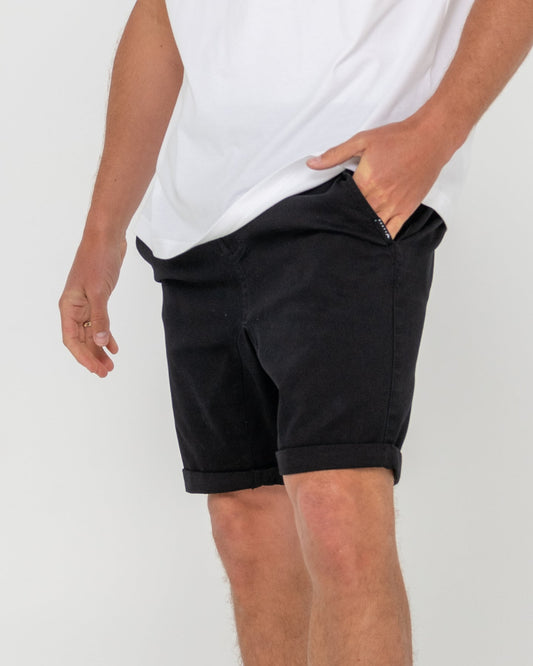 Rusty Hooked On Elastic Short - Black