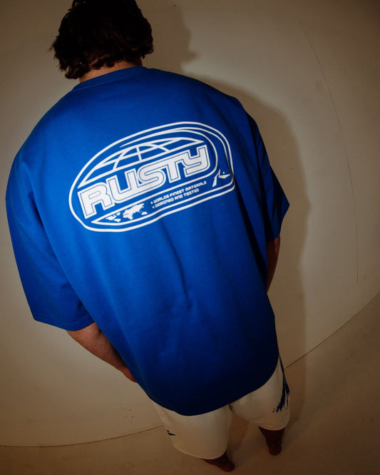 Rusty Outer There Heavy Tee - Royal Blue