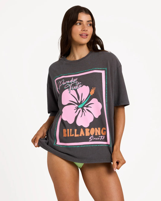 Billabong Paradise Fiesta Tee - Off Black