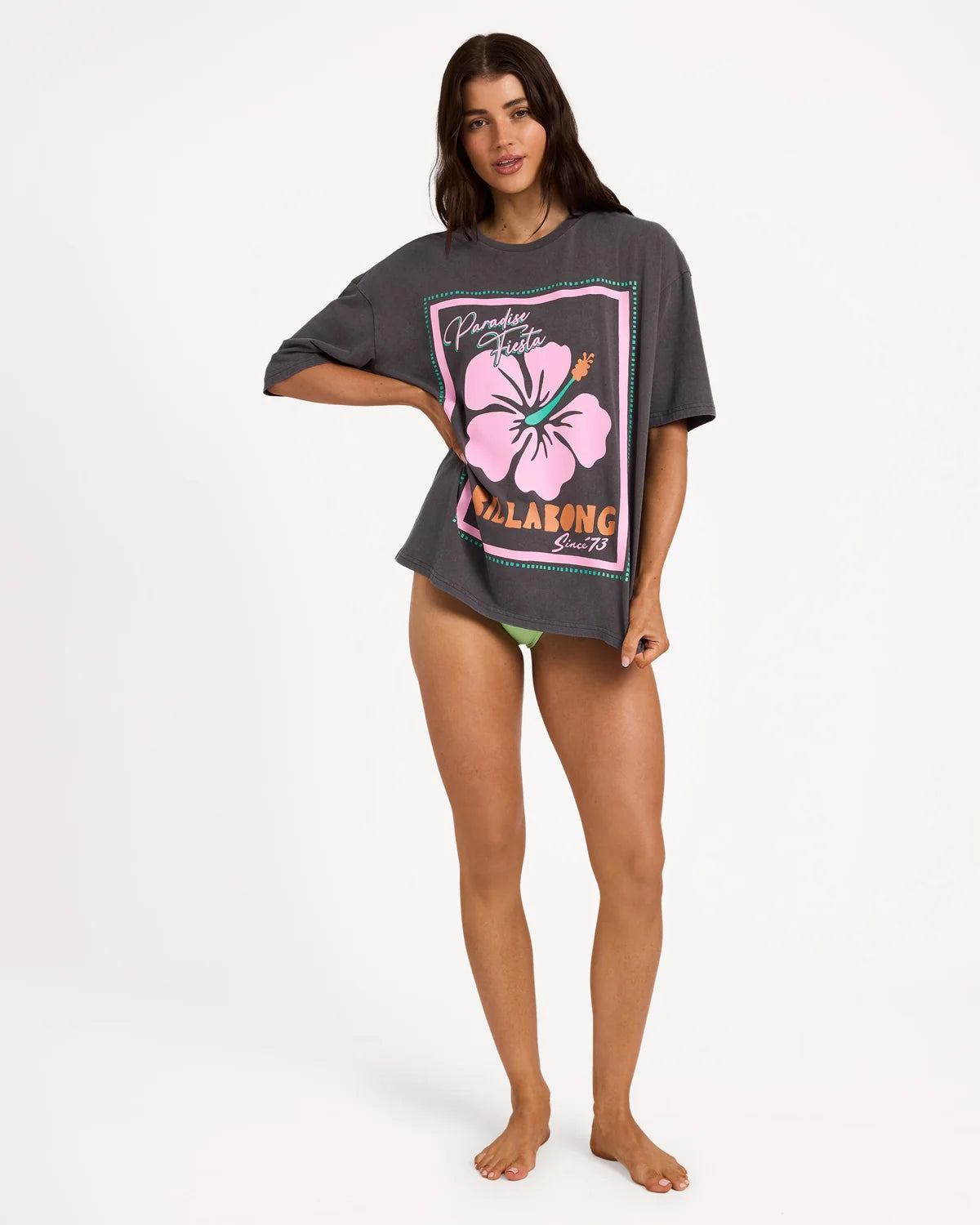 Billabong Paradise Fiesta Tee - Off Black
