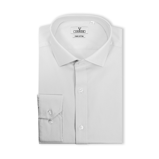 Arthur Pure Cotton Long Sleeve Shirt - White