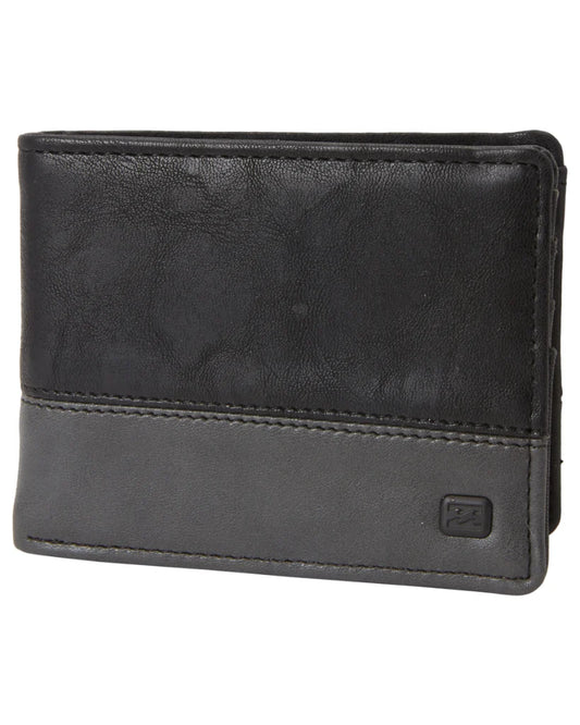 Billabong Dimension PU Wallet- Black Charcoal