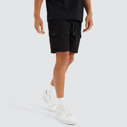 Nena And Pasadena S150 Slim Strech Cargo Short - Black