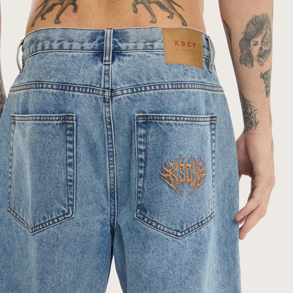 Kiss Chacey K6 Denim Jort - Trashed Blue