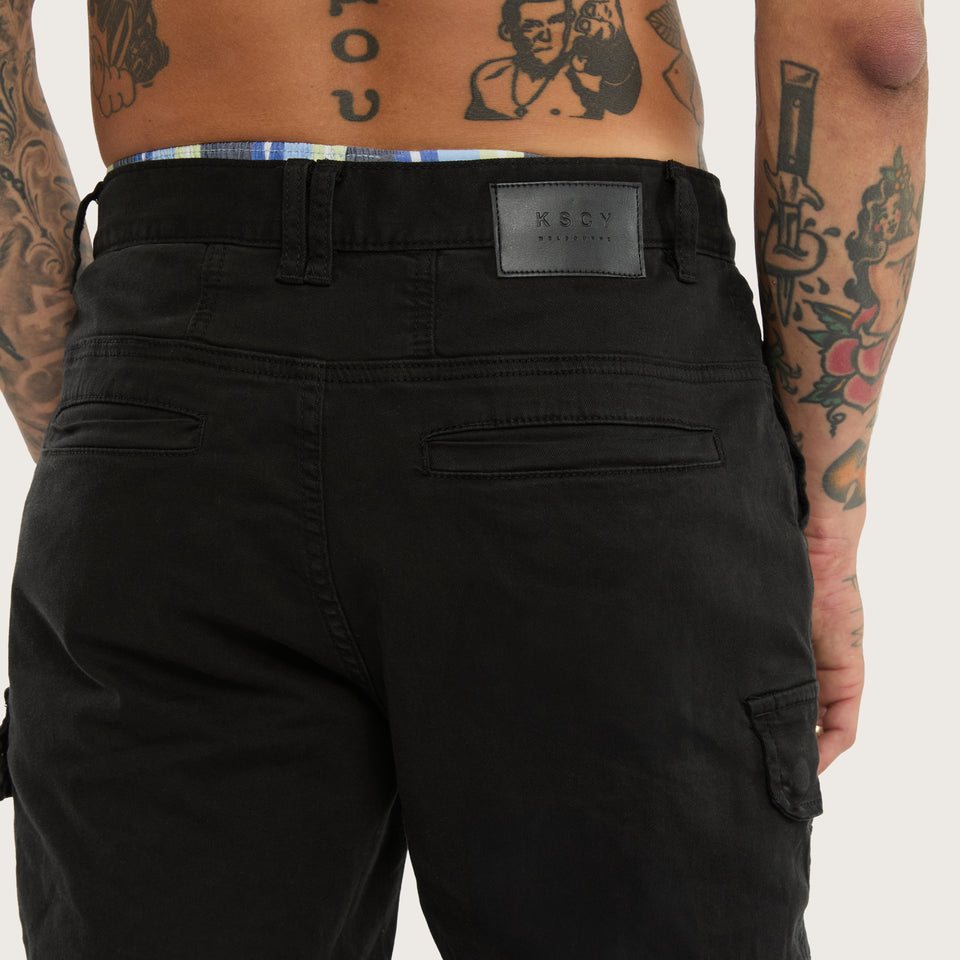 Kiss Chacey Salem Cargo Short - Obsidian Black