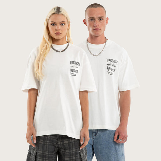 Kiss Chacey Abyss Street Tee - Natural White