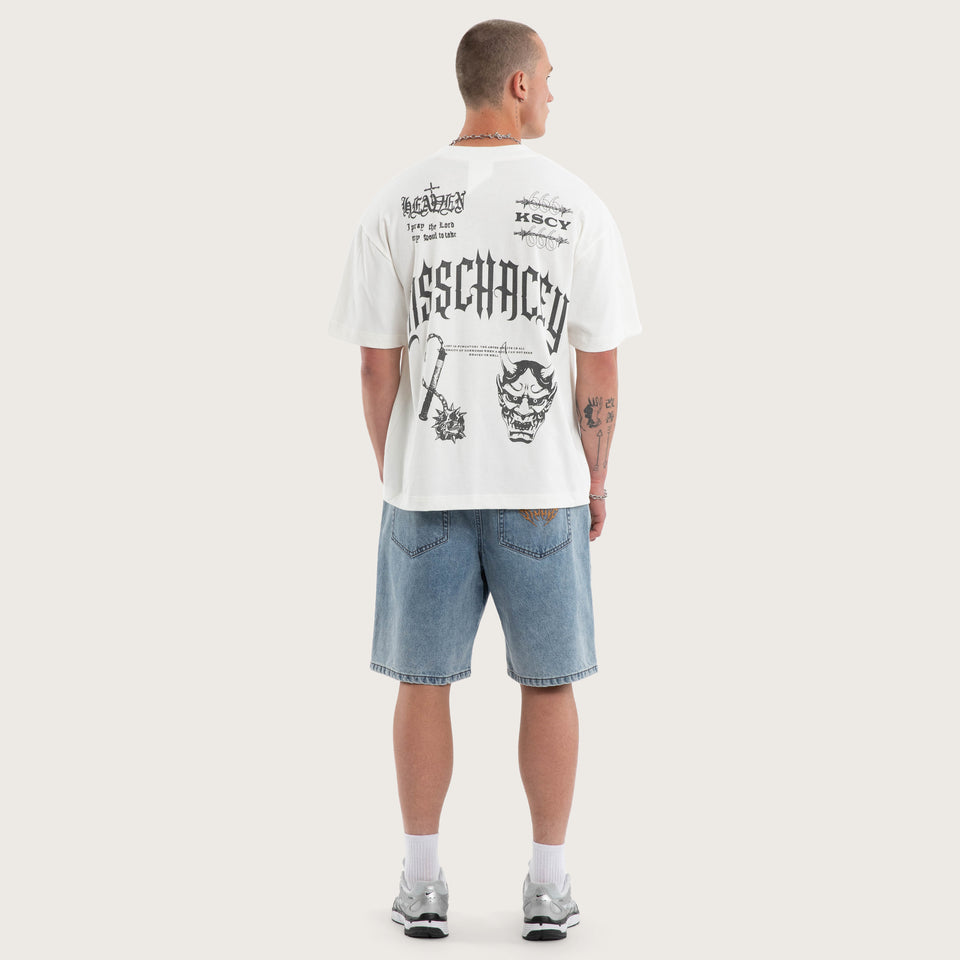 Kiss Chacey Abyss Street Tee - Natural White