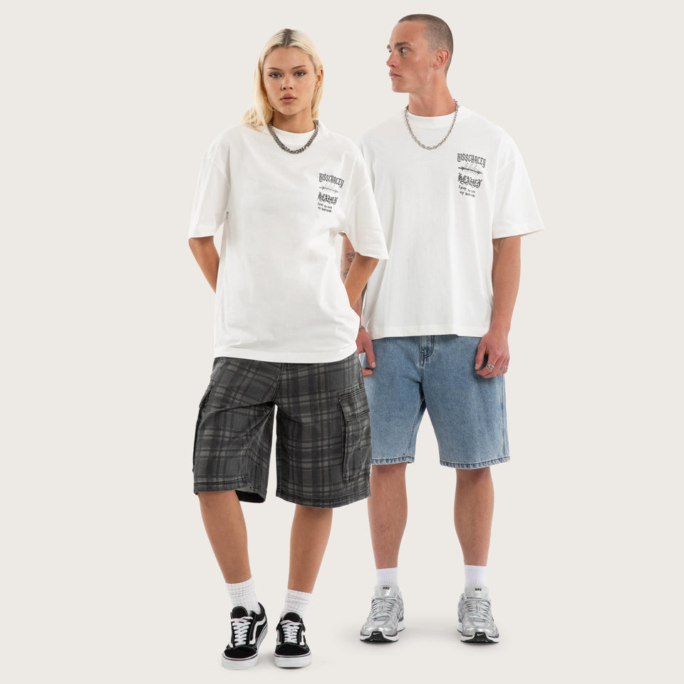 Kiss Chacey Abyss Street Tee - Natural White