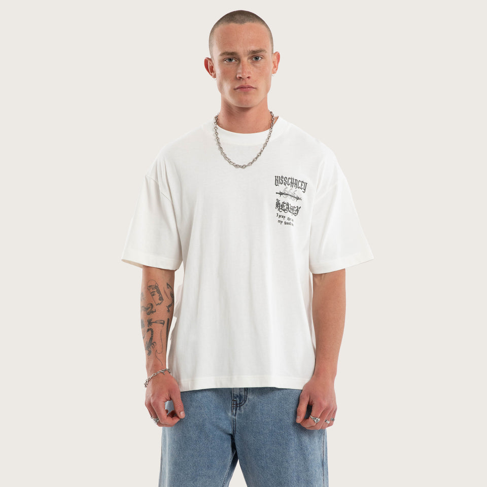 Kiss Chacey Abyss Street Tee - Natural White