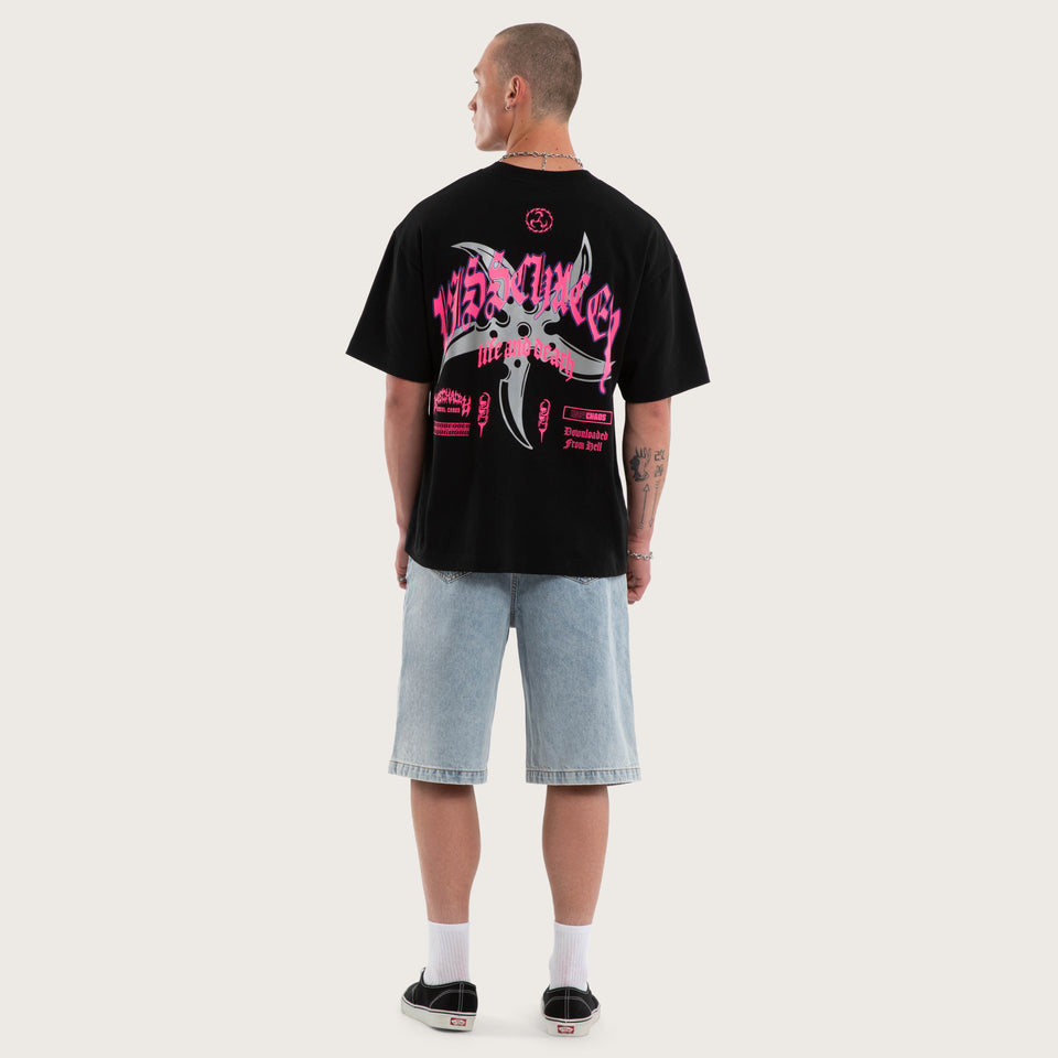 Kiss Chacey Shield Street Tee - Jet Black