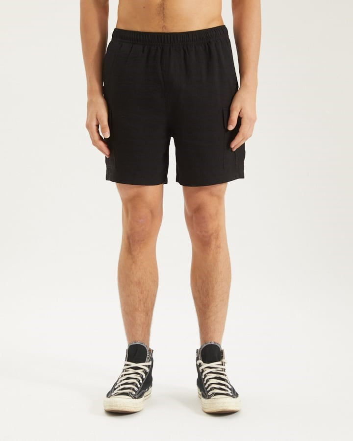 Nomadic Paradise Coastal Linen Short - Black