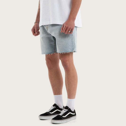 Kiss Chacey KS5 Slim Denim Short - Sunbleached Blue