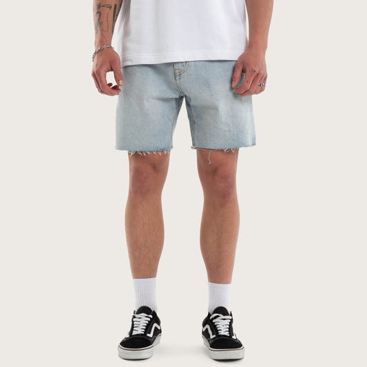 Kiss Chacey KS5 Slim Denim Short - Sunbleached Blue