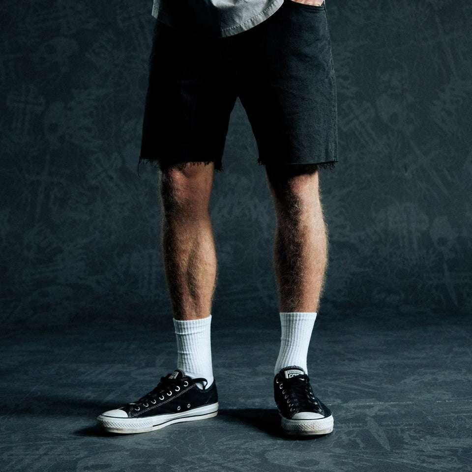 Kiss Chacey KS5 Slim Denim Short - Vintage Black